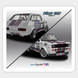 Fiat 127 Group 2 Sticker